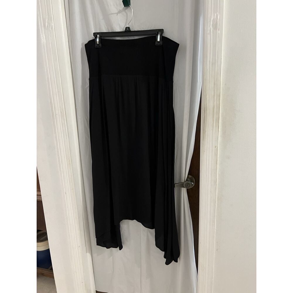 Cabi Skirt M Maxi Spring cruise Asymmetric pull on Lined 5512 black flowy modest - Picture 3 of 4
